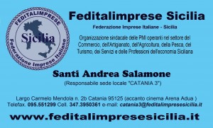 Feditalimprese Sicilia - sede Catania 3  BIGLIETTINO SALAMONE